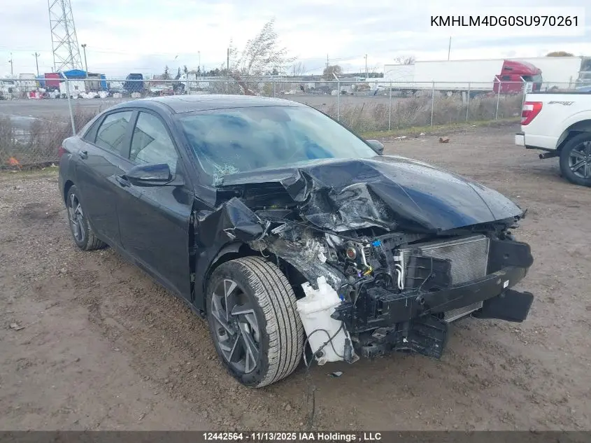 KMHLM4DG0SU970261 2025 Hyundai Elantra Preferred W/Tech Package