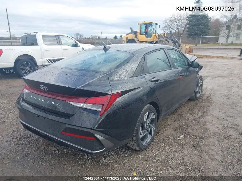 KMHLM4DG0SU970261 2025 Hyundai Elantra Preferred W/Tech Package