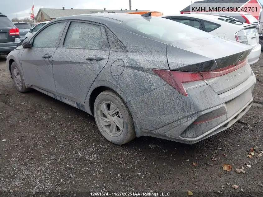 KMHLM4DG4SU042761 2025 Hyundai Elantra