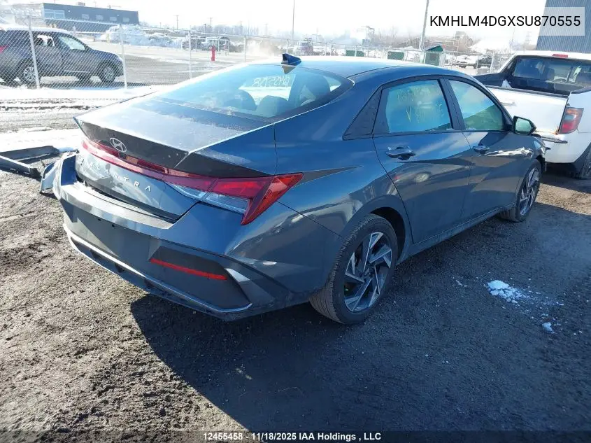 KMHLM4DGXSU870555 2025 Hyundai Elantra Preferred W/Tech Package