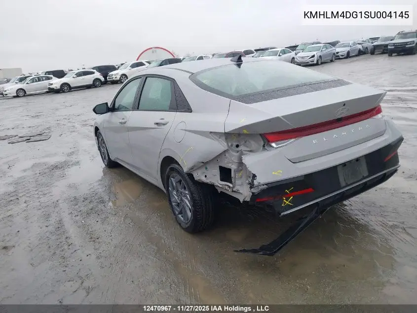 KMHLM4DG1SU004145 2025 Hyundai Elantra Sel Sport