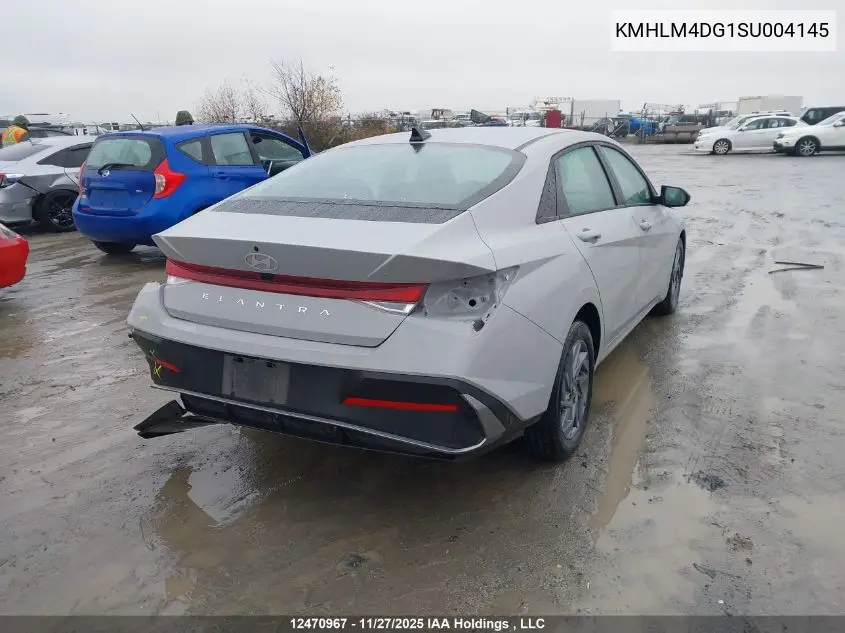 KMHLM4DG1SU004145 2025 Hyundai Elantra Sel Sport