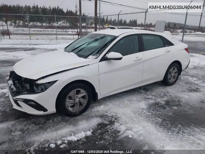 KMHLM4DG3SU926044 2025 Hyundai Elantra Essential