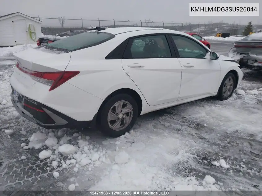 KMHLM4DG3SU926044 2025 Hyundai Elantra Essential