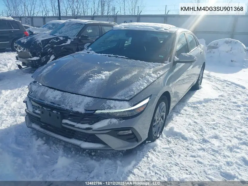KMHLM4DG3SU901368 2025 Hyundai Elantra Sel Sport