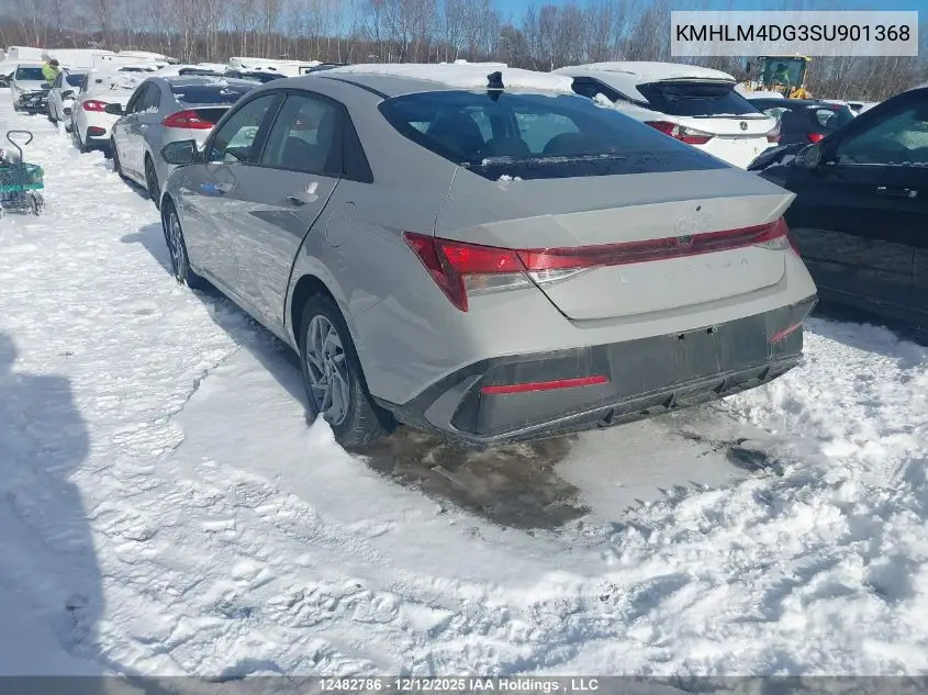 KMHLM4DG3SU901368 2025 Hyundai Elantra Sel Sport