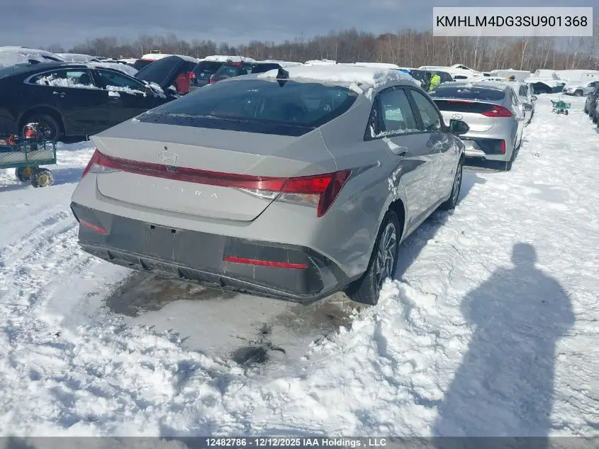 KMHLM4DG3SU901368 2025 Hyundai Elantra Sel Sport