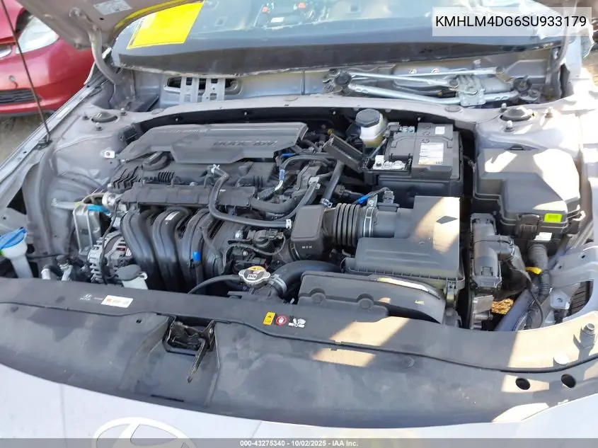 KMHLM4DG6SU933179 2025 Hyundai Elantra Sel Sport