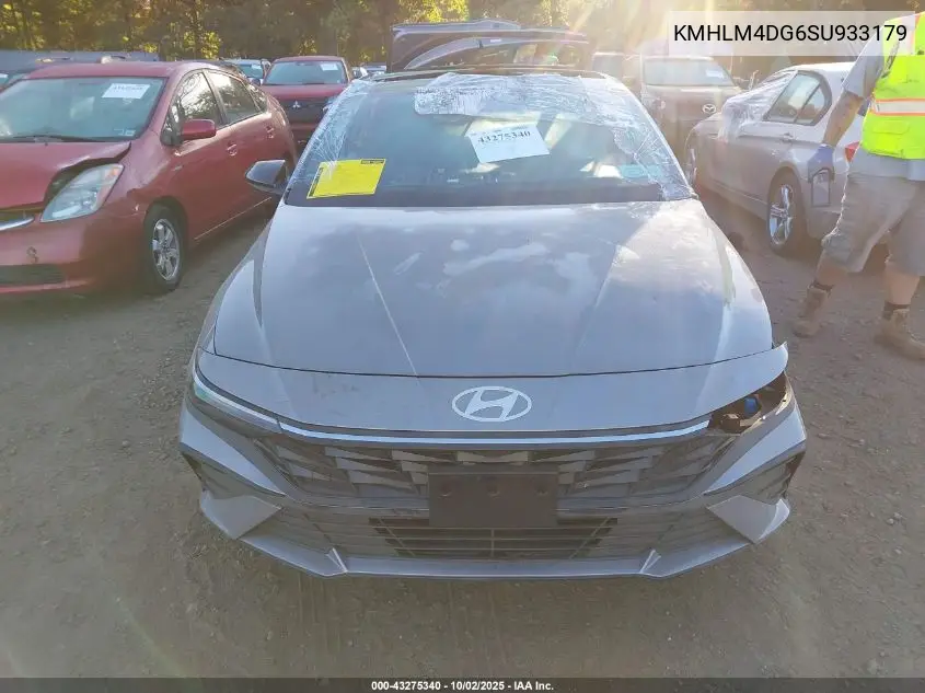 KMHLM4DG6SU933179 2025 Hyundai Elantra Sel Sport