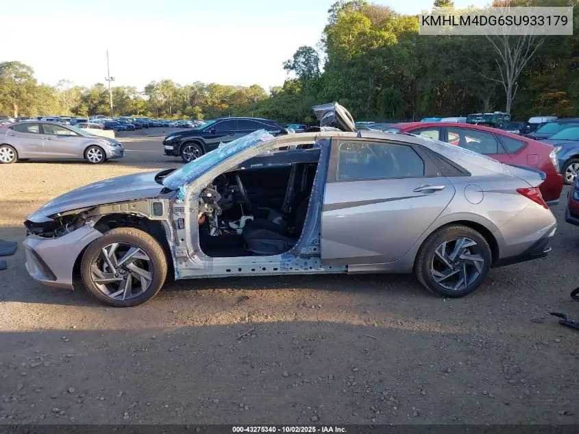 KMHLM4DG6SU933179 2025 Hyundai Elantra Sel Sport