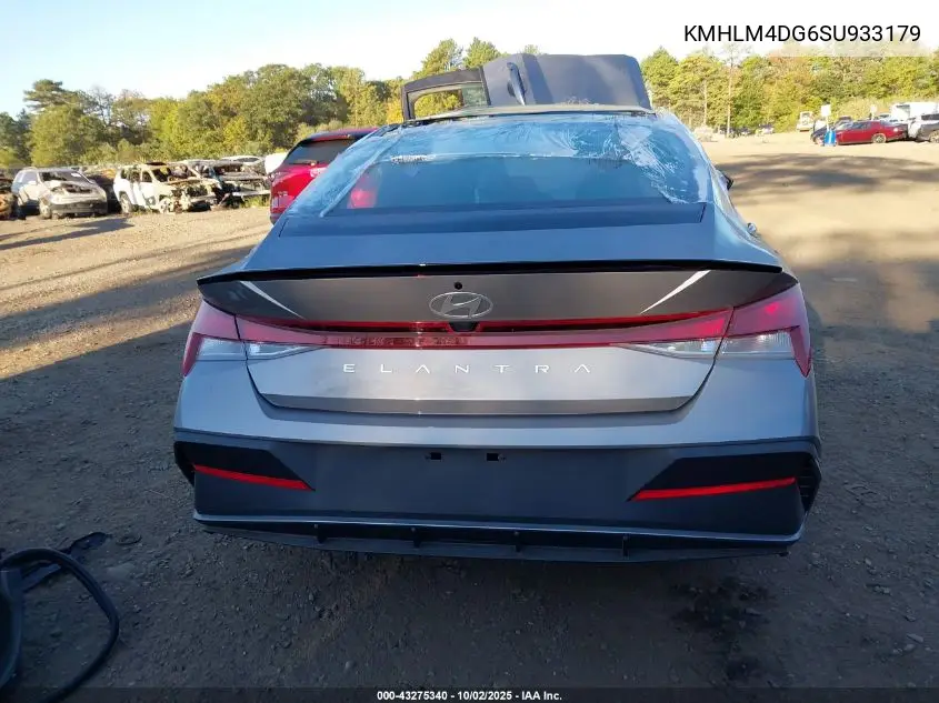 KMHLM4DG6SU933179 2025 Hyundai Elantra Sel Sport