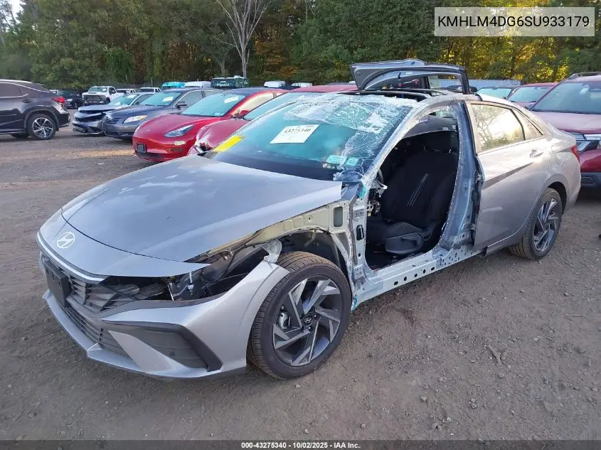 KMHLM4DG6SU933179 2025 Hyundai Elantra Sel Sport
