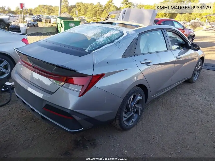 KMHLM4DG6SU933179 2025 Hyundai Elantra Sel Sport