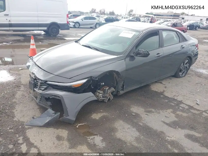 KMHLM4DGXSU962264 2025 Hyundai Elantra Sel Sport