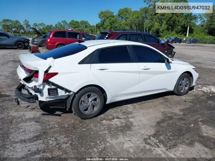 KMHLL4DG9SU947032 2025 Hyundai Elantra Se