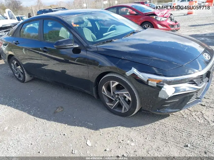 KMHLM4DG4SU051718 2025 Hyundai Elantra Sel Sport