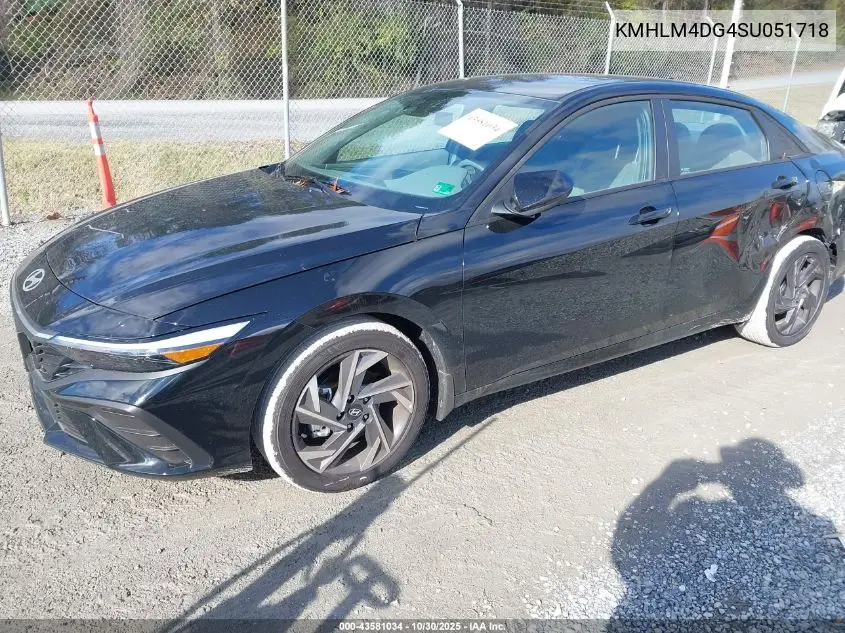 KMHLM4DG4SU051718 2025 Hyundai Elantra Sel Sport