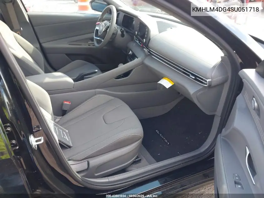 KMHLM4DG4SU051718 2025 Hyundai Elantra Sel Sport