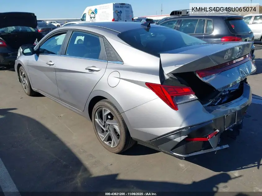 KMHLS4DG4SU065074 2025 Hyundai Elantra Sel Convenience
