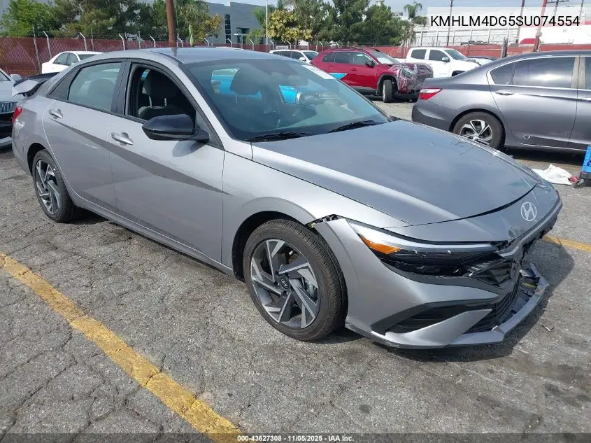 KMHLM4DG5SU074554 2025 Hyundai Elantra Sel Sport