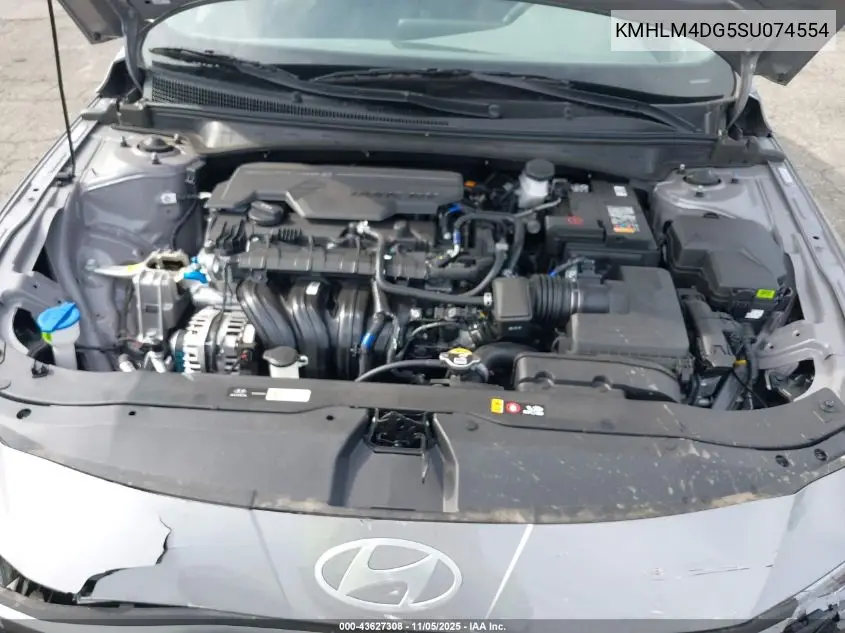 KMHLM4DG5SU074554 2025 Hyundai Elantra Sel Sport