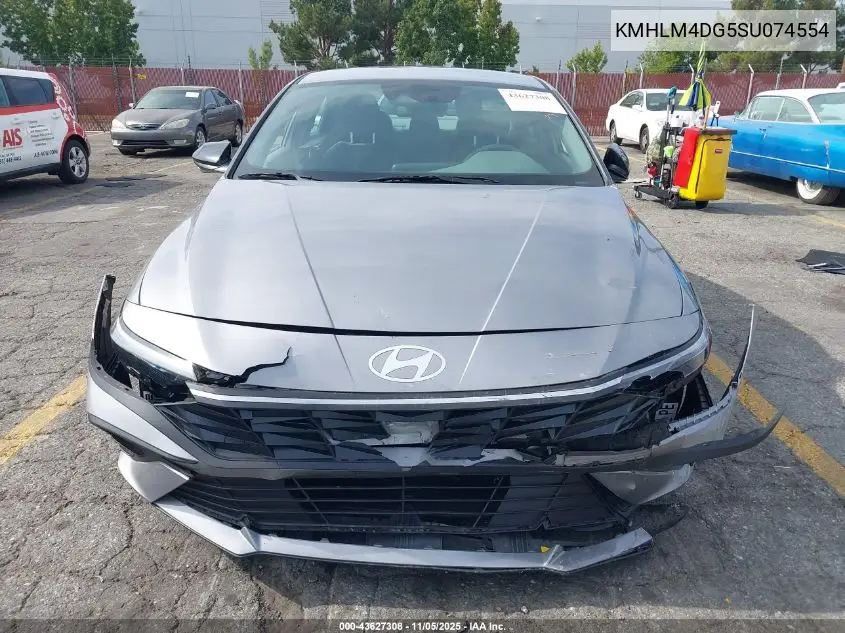 KMHLM4DG5SU074554 2025 Hyundai Elantra Sel Sport