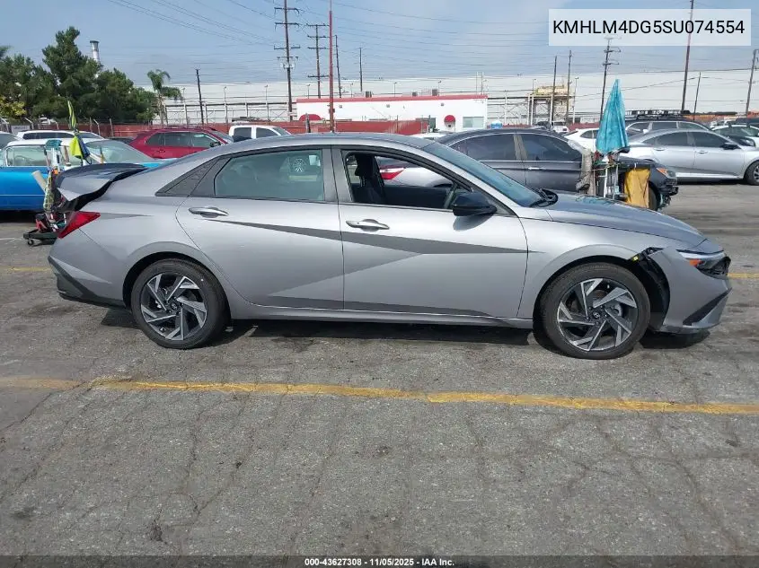KMHLM4DG5SU074554 2025 Hyundai Elantra Sel Sport