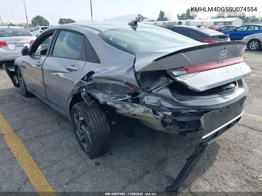 KMHLM4DG5SU074554 2025 Hyundai Elantra Sel Sport