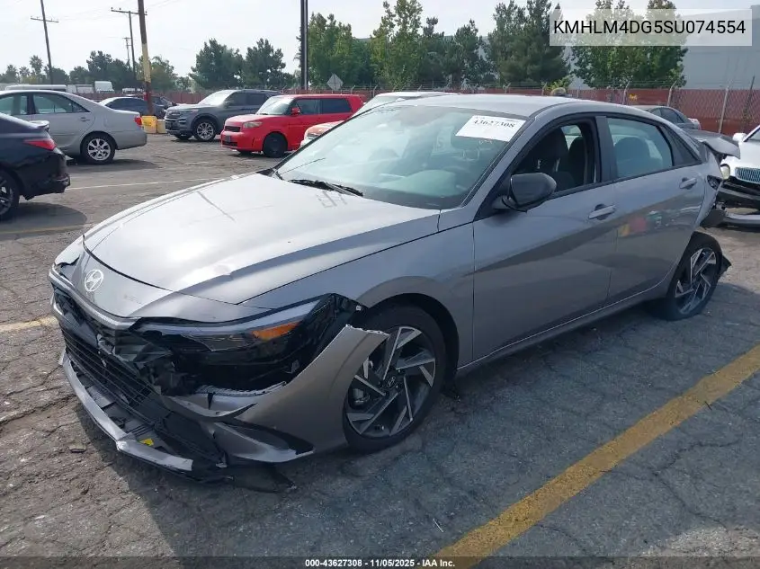 KMHLM4DG5SU074554 2025 Hyundai Elantra Sel Sport