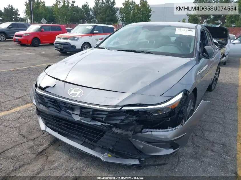 KMHLM4DG5SU074554 2025 Hyundai Elantra Sel Sport