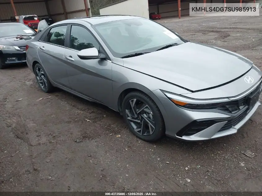 KMHLS4DG7SU985913 2025 Hyundai Elantra Sel Convenience