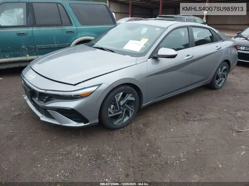 KMHLS4DG7SU985913 2025 Hyundai Elantra Sel Convenience