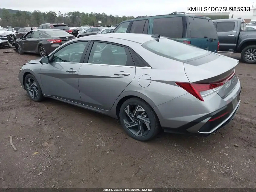 KMHLS4DG7SU985913 2025 Hyundai Elantra Sel Convenience