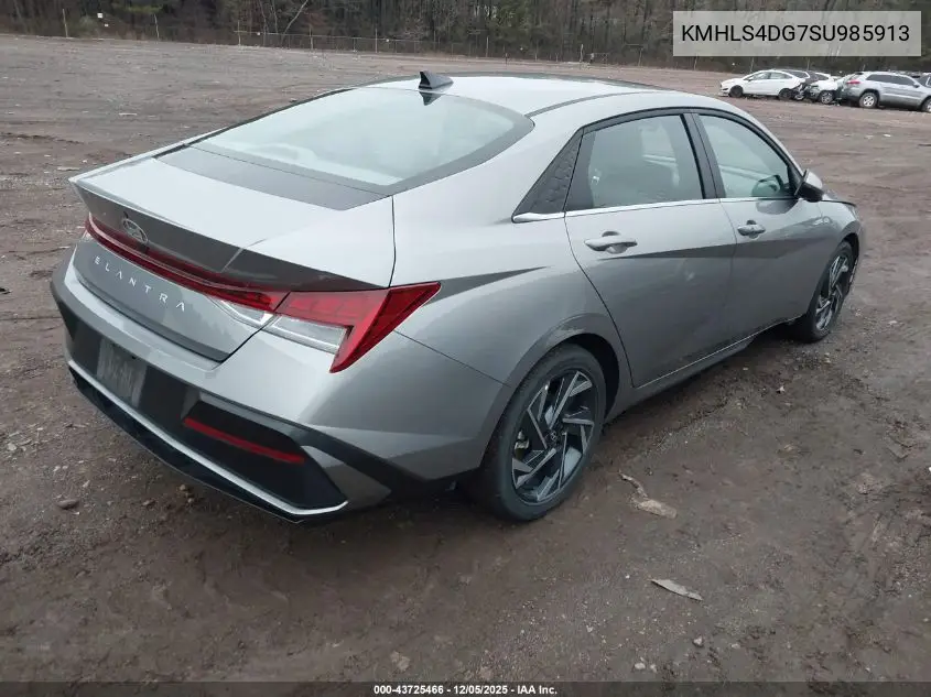 KMHLS4DG7SU985913 2025 Hyundai Elantra Sel Convenience
