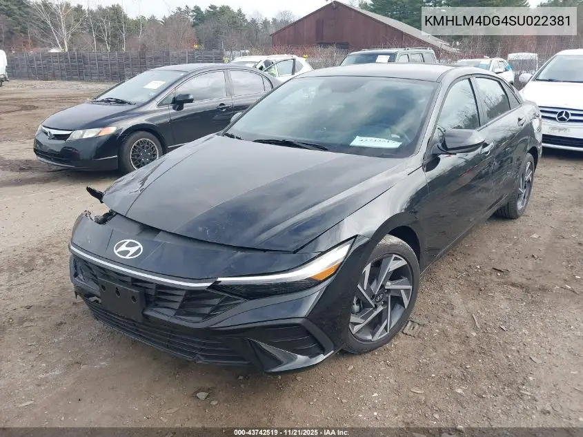 KMHLM4DG4SU022381 2025 Hyundai Elantra Sel Sport