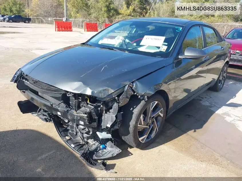 KMHLS4DG8SU863335 2025 Hyundai Elantra Sel Convenience