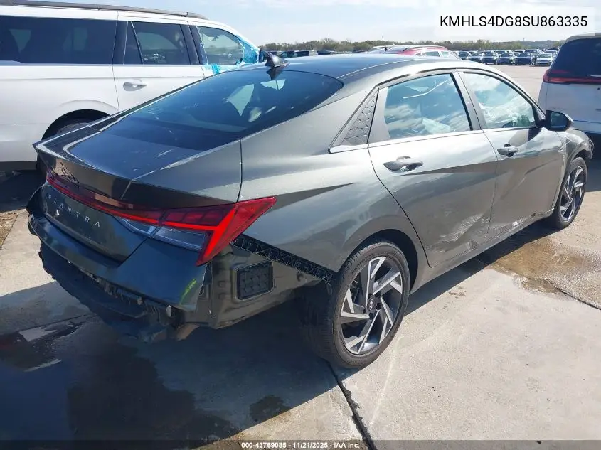 KMHLS4DG8SU863335 2025 Hyundai Elantra Sel Convenience