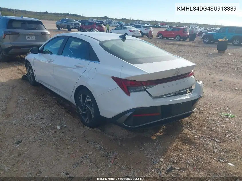 KMHLS4DG4SU913339 2025 Hyundai Elantra Sel Convenience