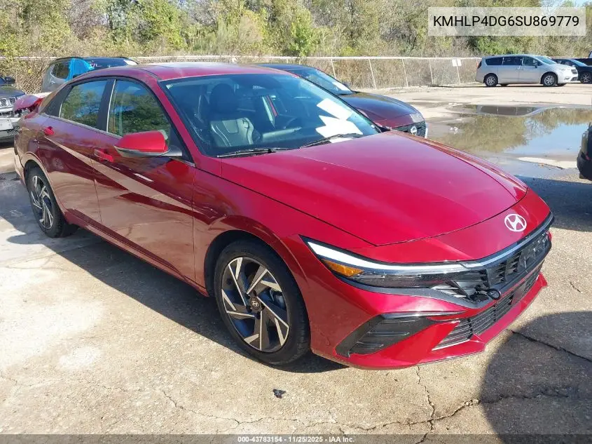 KMHLP4DG6SU869779 2025 Hyundai Elantra Limited