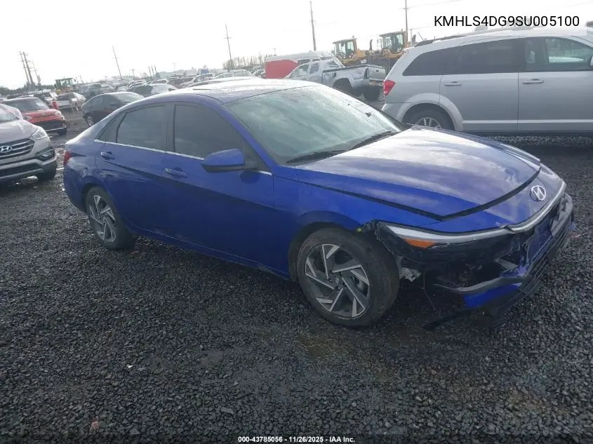 KMHLS4DG9SU005100 2025 Hyundai Elantra Sel Convenience