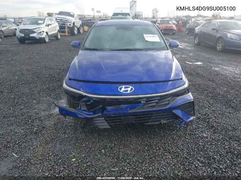 KMHLS4DG9SU005100 2025 Hyundai Elantra Sel Convenience