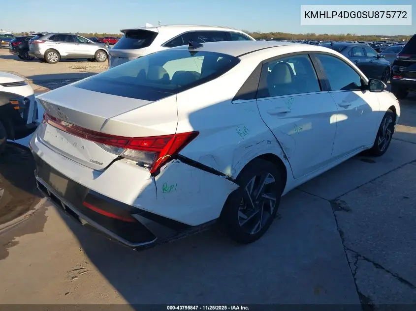 KMHLP4DG0SU875772 2025 Hyundai Elantra Limited