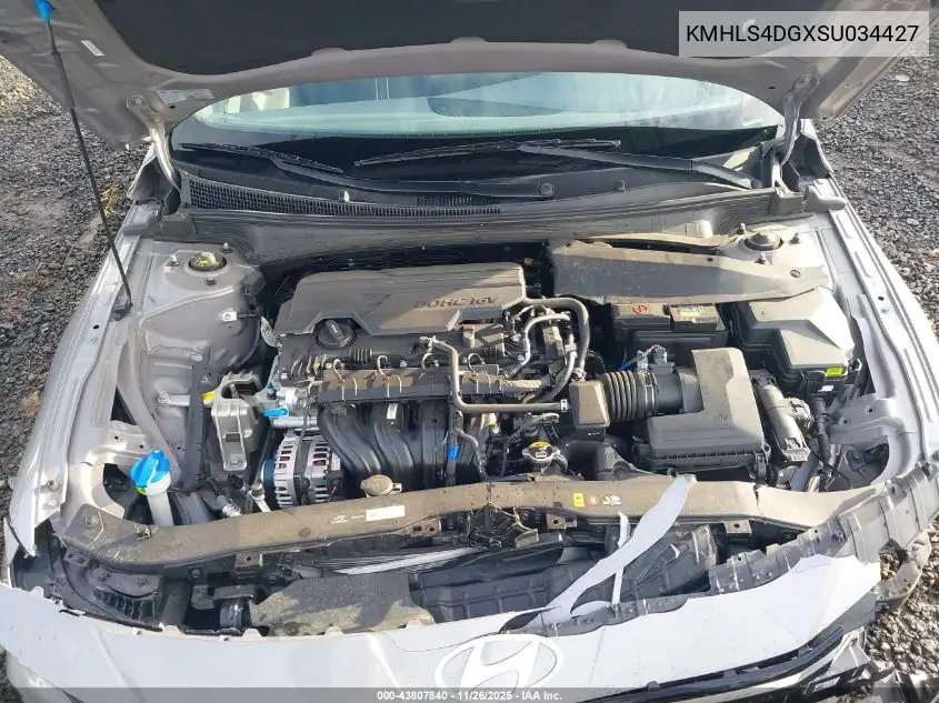 KMHLS4DGXSU034427 2025 Hyundai Elantra Sel Convenience