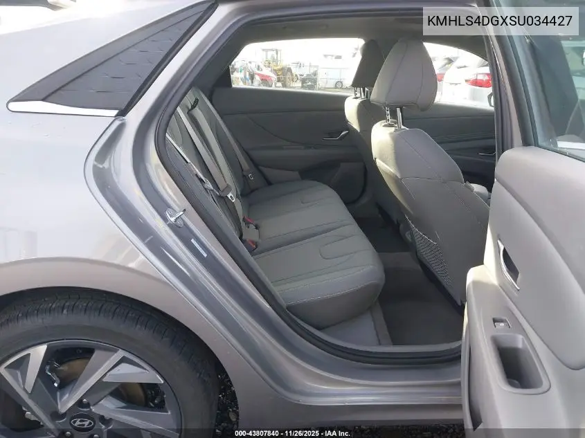 KMHLS4DGXSU034427 2025 Hyundai Elantra Sel Convenience