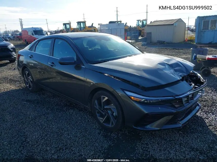 KMHLS4DG1SU999502 2025 Hyundai Elantra Sel Convenience