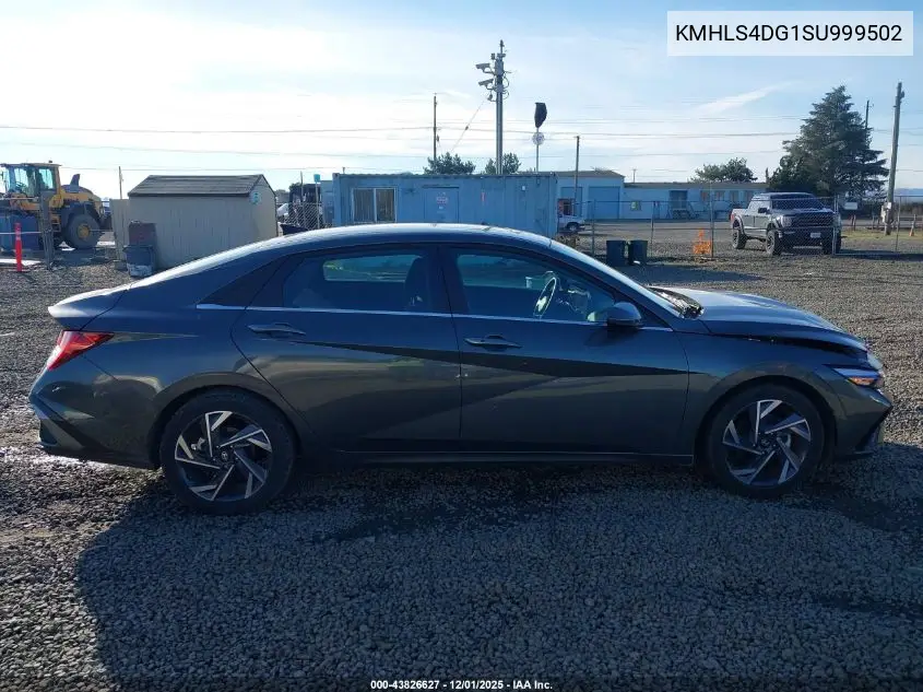 KMHLS4DG1SU999502 2025 Hyundai Elantra Sel Convenience