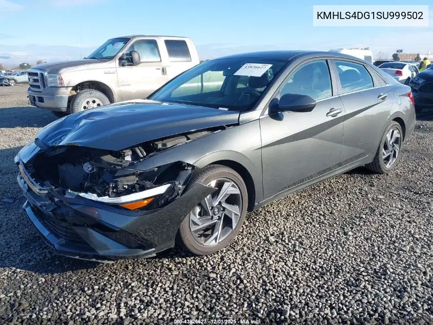 KMHLS4DG1SU999502 2025 Hyundai Elantra Sel Convenience