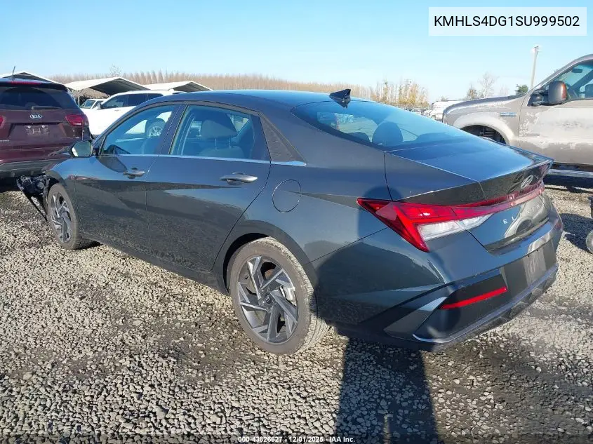 KMHLS4DG1SU999502 2025 Hyundai Elantra Sel Convenience