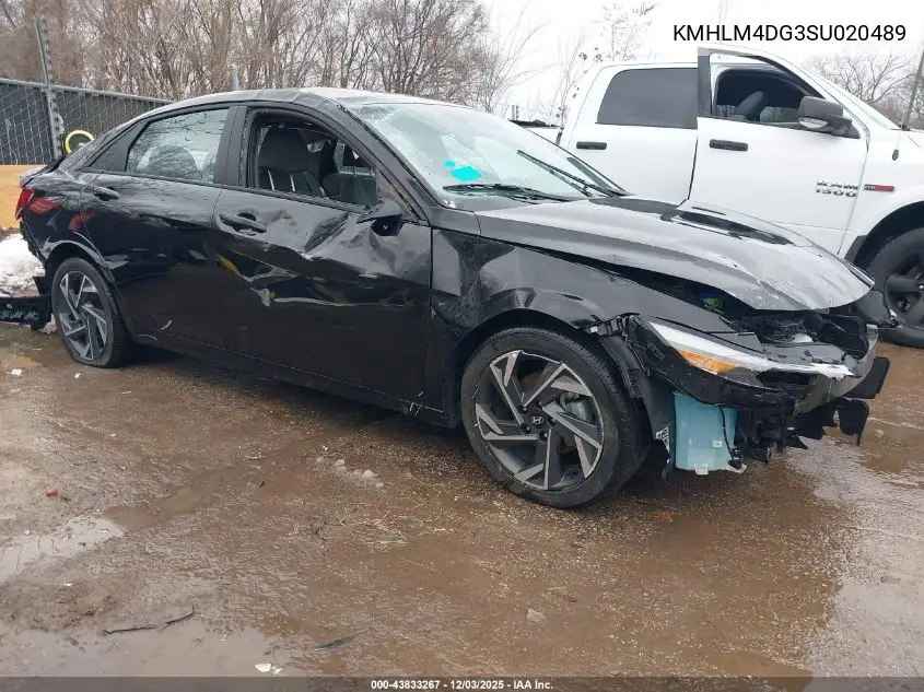 KMHLM4DG3SU020489 2025 Hyundai Elantra Sel Sport