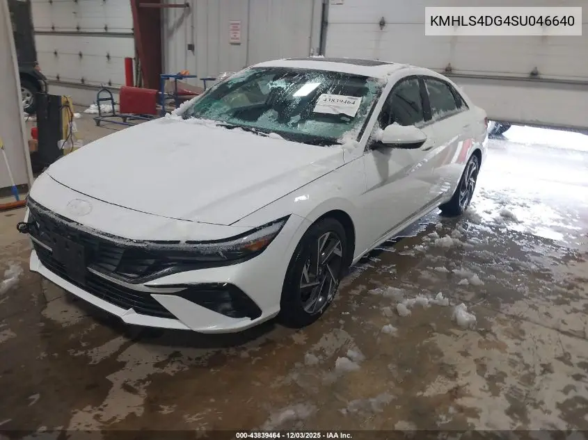 KMHLS4DG4SU046640 2025 Hyundai Elantra Sel Convenience